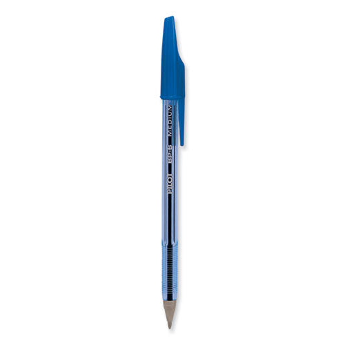 Better Ballpoint Pen, Stick, Medium 1 mm, Blue Ink, Translucent Blue Barrel, Dozen-(PIL36711)