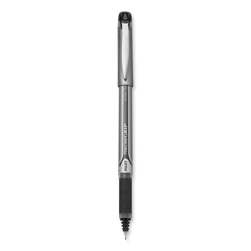 Precise Grip Roller Ball Pen, Stick, Extra-Fine 0.5 mm, Black Ink, Black Barrel-(PIL28801)