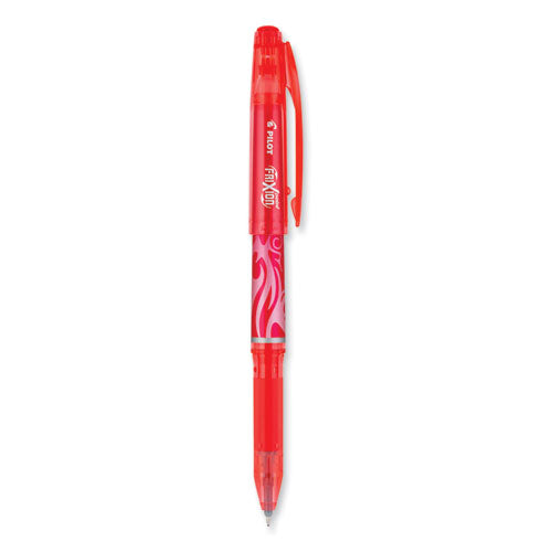 FriXion Point Erasable Gel Pen, Stick, Extra-Fine 0.5 mm, Red Ink, Red Barrel-(PIL31575)
