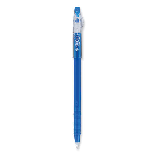 FriXion ColorSticks Erasable Gel Pen, Clipless Stick, Fine 0.7 mm, Blue Ink, Blue Barrel, Dozen-(PIL32466)