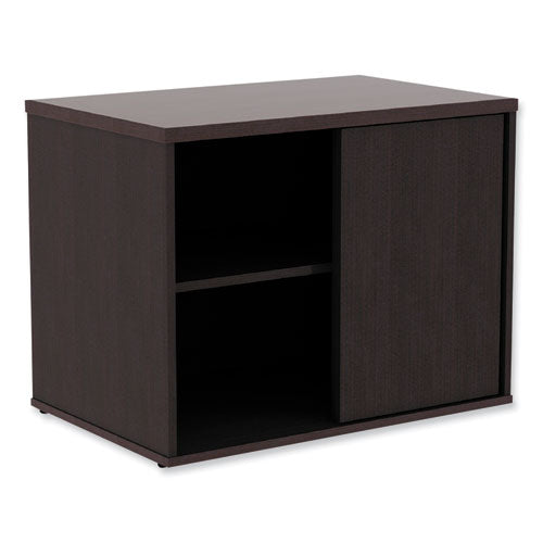 Alera Open Office Low Storage Cab Cred, 29.5w x 19.13d x 22.78h, Espresso-(ALELS593020ES)