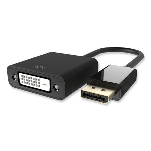 DisplayPort to DVI Adapter, 5", Black-(BLKF2CD005B)