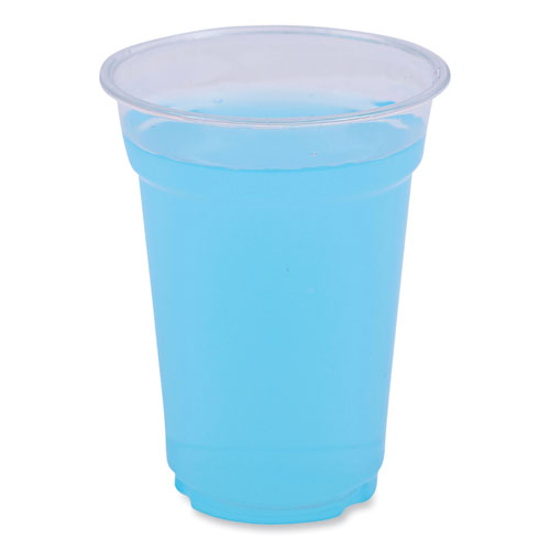 Clear Plastic Cold Cups, 9 oz, PET, 50 Cups/Sleeve, 20 Sleeves/Carton-(BWKPET9)