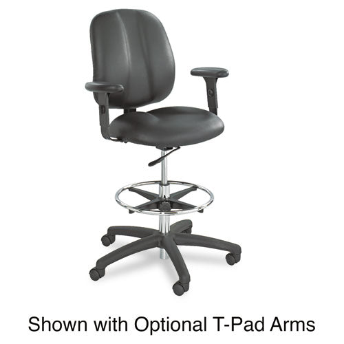 Apprentice II Extended-Height Chair, Supports Up to 250 lb, 22" to 32" Seat Height, Black-(SAF7084BL)
