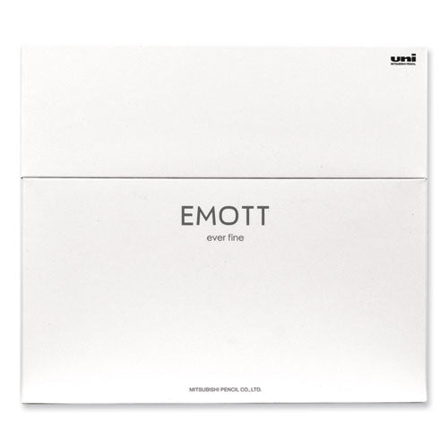 EMOTT ever fine Porous Point Pen, Stick, Fine 0.4 mm, Assorted Ink Colors, White Barrel, 40/Pack-(UBC24839)