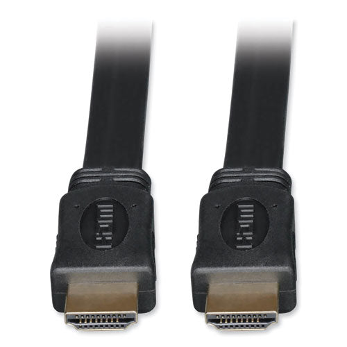 High Speed HDMI Flat Cable, Ultra HD 4K, Digital Video with Audio (M/M), 6 ft, Black-(TRPP568006FL)