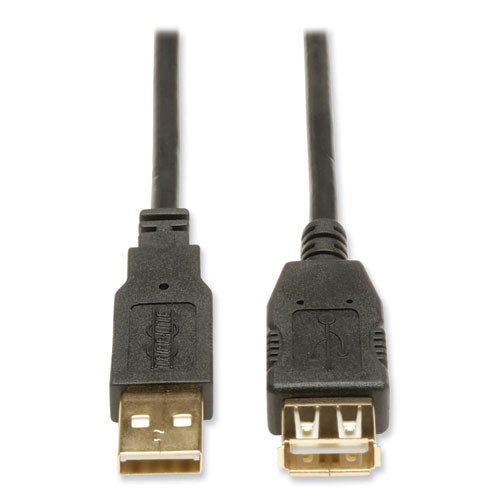 USB 2.0 A Extension Cable, 6 ft, Black-(TRPU024006)