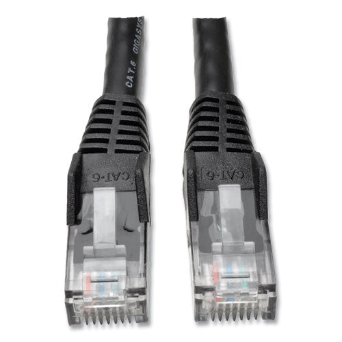 CAT6 Gigabit Snagless Molded Patch Cable, 25 ft, Black-(TRPN201025BK)