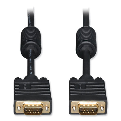 VGA Coaxial High-Resolution Monitor Cable with RGB Coaxial, 6 ft, Black-(TRPP502006)