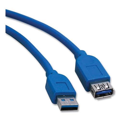 USB 3.0 SuperSpeed Extension Cable, 10 ft, Blue-(TRPU324010)