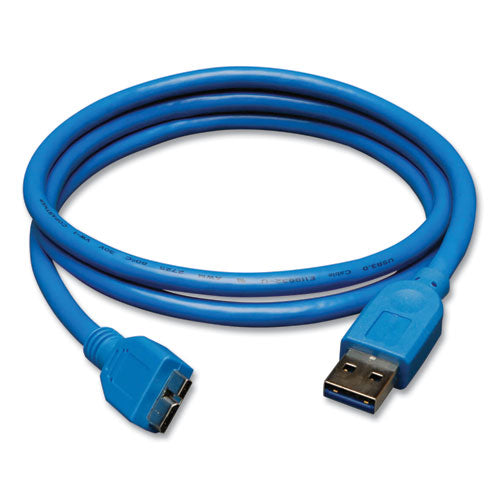 USB 3.0 SuperSpeed Device Cable, 3 ft, Blue-(TRPU326003)