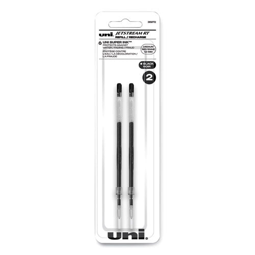 Refill for JetStream RT Pens, Bold Conical Tip, Black Ink, 2/Pack-(UBC35972)