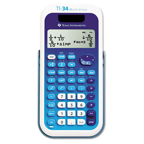 TI-34 MultiView Scientific Calculator, 16-Digit LCD-(TEXTI34MULTIV)