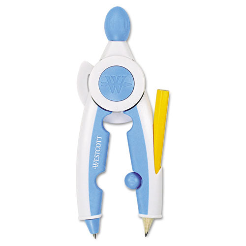 Soft Touch School Compass with Antimicrobial Product Protection, 10", Assorted Colors-(ACM14377)