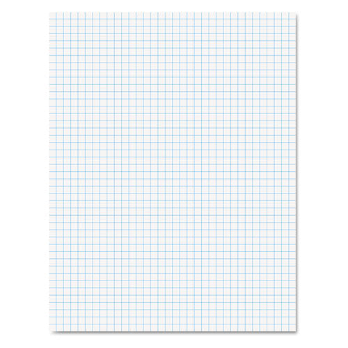 Quadrille Pads, Quadrille Rule (4 sq/in), 50 White (Heavyweight 20 lb Bond) 8.5 x 11 Sheets-(TOP22000)