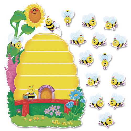 Busy Bees Job Chart Plus Bulletin Board Set 18.25" x 17.5", 38 Pieces-(TEPT8077)