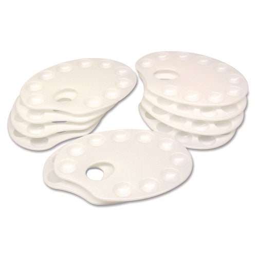 Plastic Paint Trays, White, 10/Pack-(CKC5923)