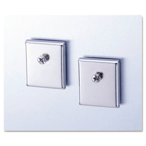 Cubicle Accessory Mounting Magnets, Silver, 2/Set-(UNV08172)