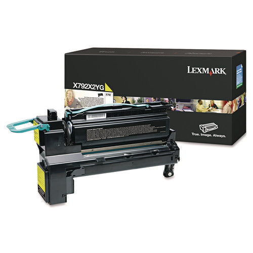 X792X2YG Extra High-Yield Toner, 20,000 Page-Yield, Yellow-(LEXX792X2YG)
