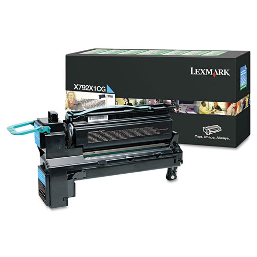X792X1CG Return Program Extra High-Yield Toner, 20,000 Page-Yield, Cyan-(LEXX792X1CG)