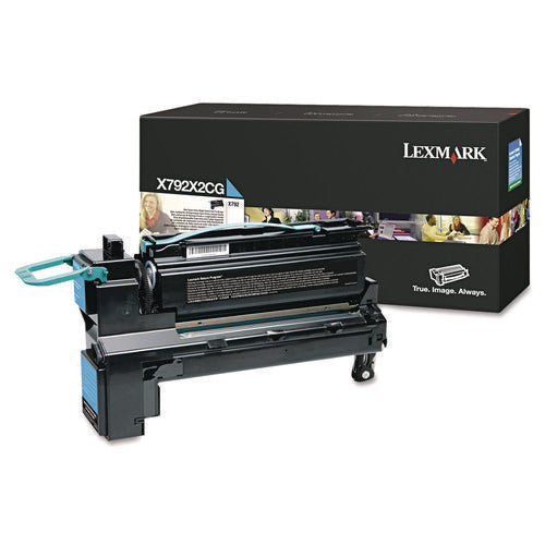 X792X2CG Extra High-Yield Toner, 20,000 Page-Yield, Cyan-(LEXX792X2CG)