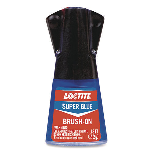 Super Glue Brush On, 0.17 oz, Dries Clear-(LOC1365734)