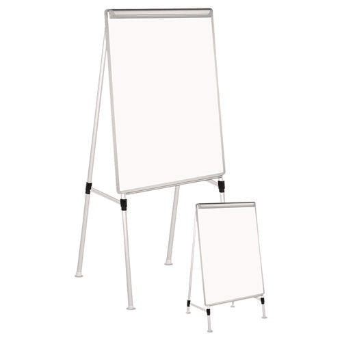 Dry Erase Board with A-Frame Easel, 29 x 41, White Surface, Silver Frame-(UNV43033)