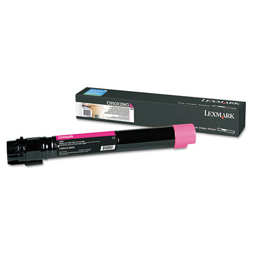 C950X2MG Extra High-Yield Toner, 22,000 Page-Yield, Magenta-(LEXC950X2MG)