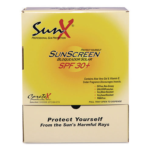 SPF30 Sunscreen, Single Dose Pouch, 100/Box-(PFYCT91664)