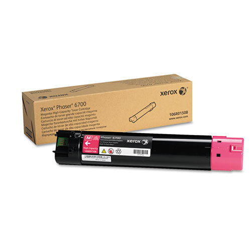106R01508 High-Yield Toner, 12,000 Page-Yield, Magenta-(XER106R01508)