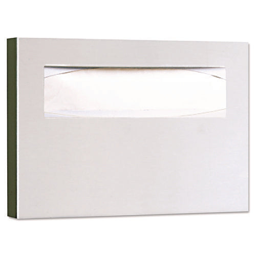 Stainless Steel Toilet Seat Cover Dispenser, ClassicSeries, 15.75 x 2 x 11, Satin Finish-(BOB221)