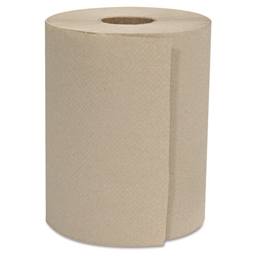 Hardwound Roll Towels, 1-Ply, 8" x 600 ft, Natural, 12 Rolls/Carton-(GENHWTKRFT)