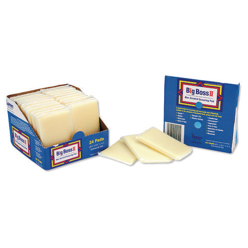 Non-Scratch Scouring Pads, 3.5 x 5.5, Yellow, 24/Carton-(PUXV890116)