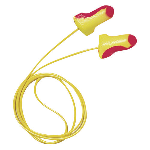 LL-30 Laser Lite Single-Use Earplugs, Corded, 32NRR, Magenta/Yellow, 100 Pairs-(HOWLL30)