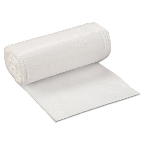 Low-Density Commercial Can Liners, 16 gal, 0.5 mil, 24" x 32", White, 50 Bags/Roll, 10 Rolls/Carton-(IBSSL2432XHW)