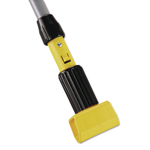 Gripper Fiberglass Mop Handle, 1" dia x 54", Black/Yellow-(RCPH245)