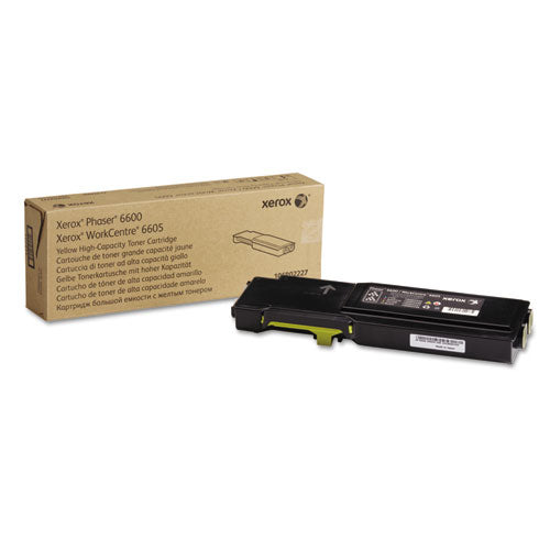 106R02227 High-Yield Toner, 6,000 Page-Yield, Yellow-(XER106R02227)