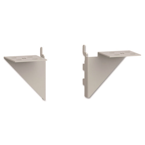 Initiate Worksurface Bracket Kit, Steel, Light Gray-(HONWSB2Q)