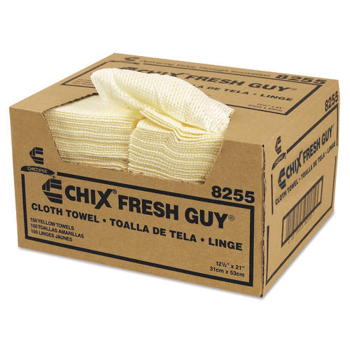 Fresh Guy Towels, 13.5 x 13.5, Yellow, 150/Carton-(CHI8255)