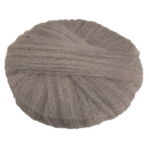 Radial Steel Wool Pads, Grade 0 (Fine): Cleaning and Polishing, 17" Diameter, Gray, 12/Carton-(GMA120170)