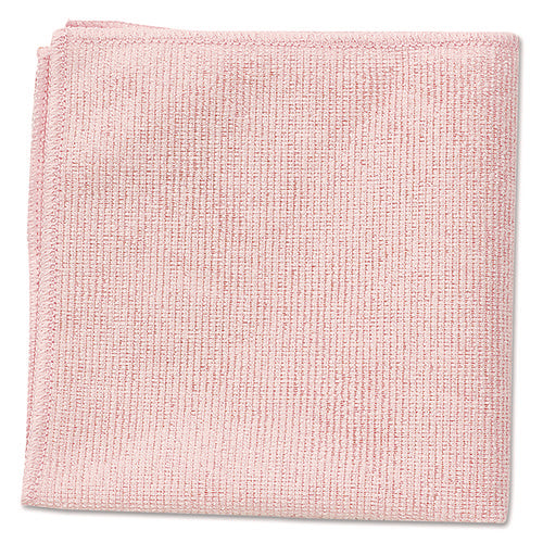 Microfiber Cleaning Cloths, 16 x 16, Pink, 24/Pack-(RCP1820581)