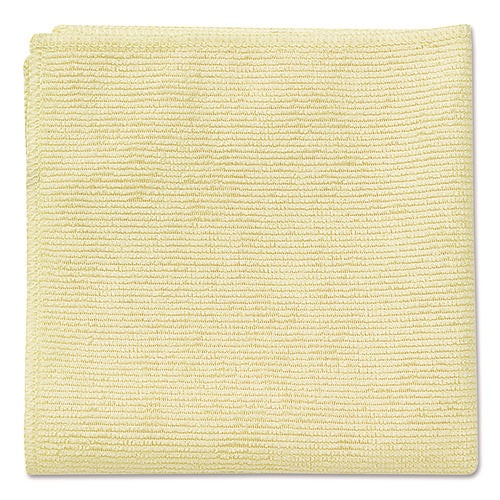 Microfiber Cleaning Cloths, 16 x 16, Yellow, 24/Pack-(RCP1820584)