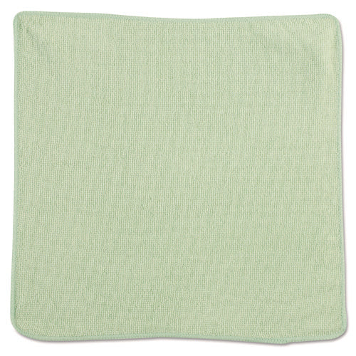 Microfiber Cleaning Cloths, 12 x 12, Green, 24/Pack-(RCP1820578)