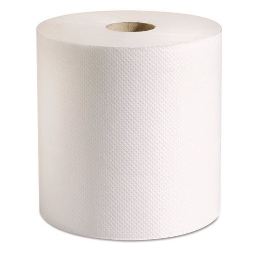 100% Recycled Hardwound Roll Paper Towels, 1-Ply, 7.88" x 800 ft, White, 6 Rolls/Carton-(MRCP708B)