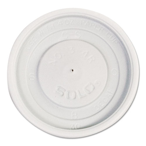Polystyrene Vented Hot Cup Lids, Fits 4 oz Cups, White, 100/Pack, 10 Packs/Carton-(SCCVL34R0007)