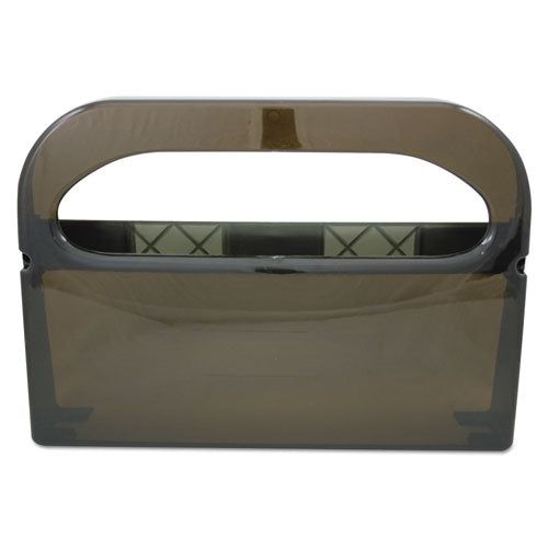 Health Gards Toilet Seat Cover Dispenser, Half-Fold, 16 x 3.25 x 11.5, Smoke-(HOSHG12SMO)