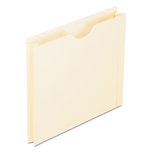 Manila Reinforced File Jackets, 2-Ply Straight Tab, Letter Size, Manila, 50/Box-(PFX22200)