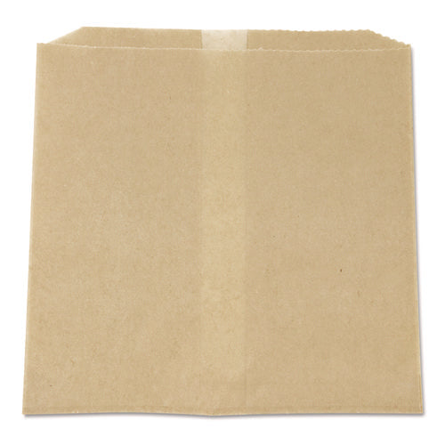 Waxed Napkin Receptacle Liners, 8.5" x 8", Brown, 500/Carton-(HOS6802W)