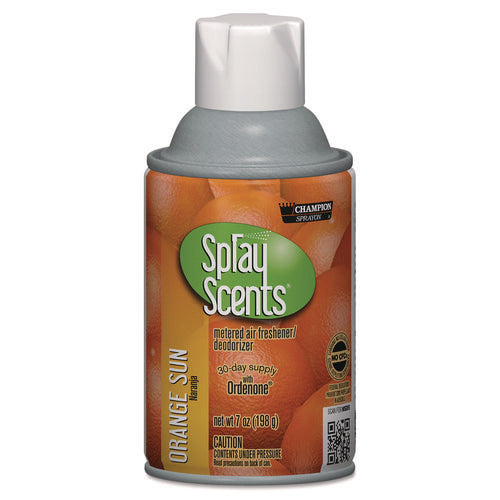 Champion Sprayon SPRAYScents Metered Air Freshener Refill, Orange Sun, 7 oz Aerosol Spray 12/Carton-(CHP5182)