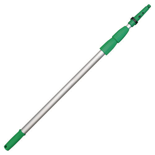 Opti-Loc Aluminum Extension Pole, 14 ft, Three Sections, Green/Silver-(UNGED450)